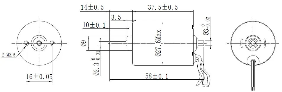 4000~12000rpm 20~90 gf.cm  12V 24V 4000rpm High Torque small bldc Brushless Dc Electric Motor for  Air pumps supplier