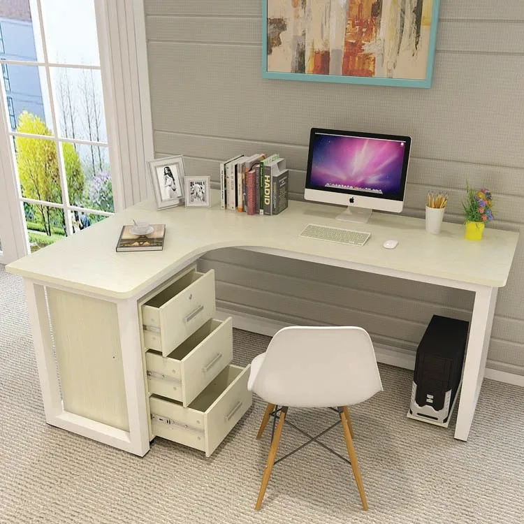 Vintage Home Office Desk L Shape Black And White Office Desk Modern
