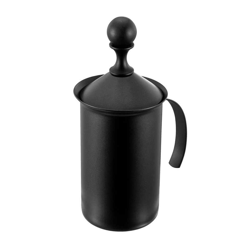Manual Milk Creamer Hand Pump Frother Cappuccino Latte Coffee Foam