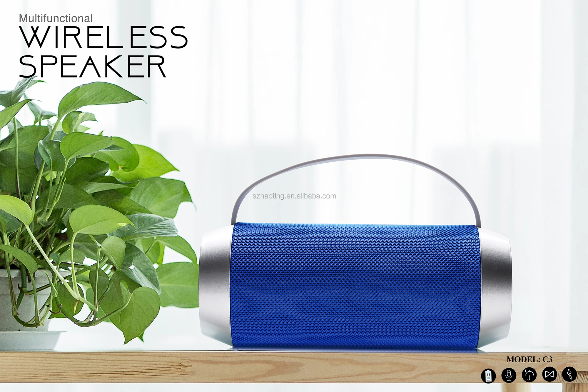 High quality fm usb tf mp3 music player wireless bluetooth speaker built in torch - ANKUX.COM