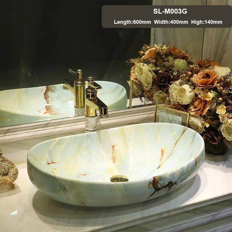 Chaozhou Tarpul America Oval Marble Vessel Sink