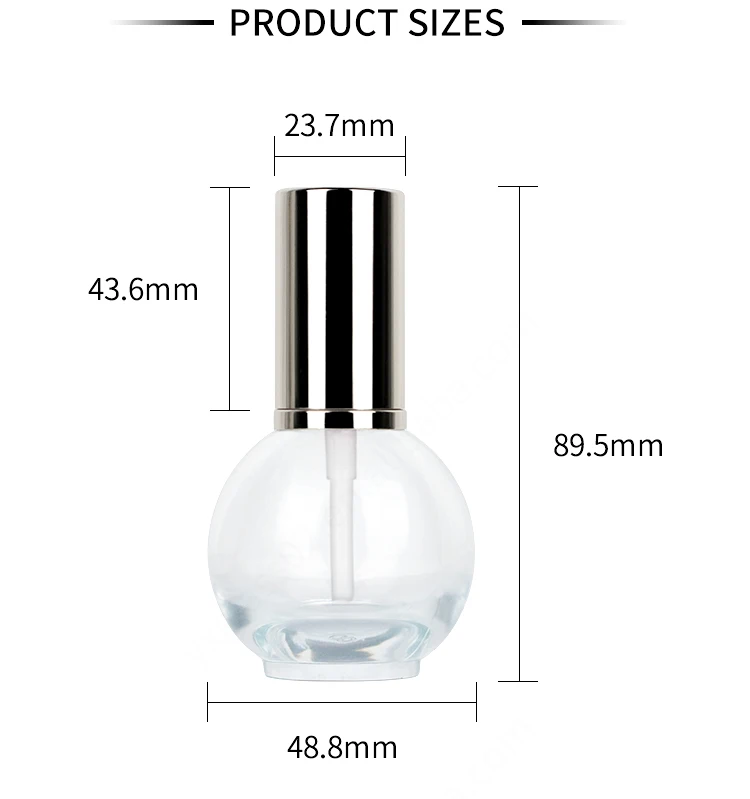 Empty foundation glass bottle 30ml pump head spray bottle for sale makeup packing factory