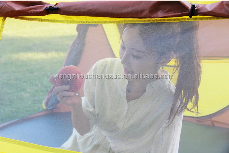 Hot selling CZX-400 Pop Up 2 Person Camping tent come with pegs+wind ropes+carry bag+logo printing,2 Person Pop Up tent