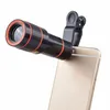 Universal 12X 8X Portable Zoom Optical Telescope Camera Lens with Clip For Mobile phone Samsung