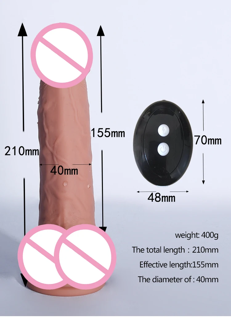 Realistic Rubber Dildo 6 Speeds and heating  Dildo Vibrator Adult Sex Toy For Women