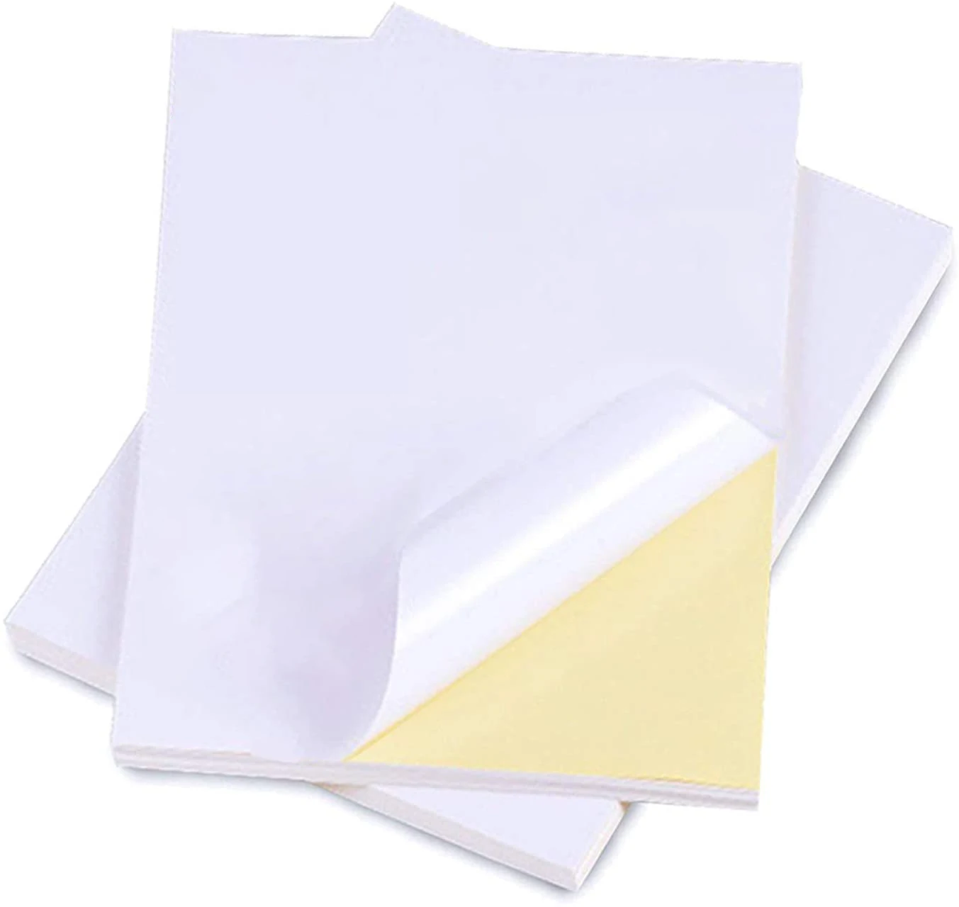Gloss Coated Quality Paper A4 Size Adhesive Sticker Paper Full Sheet