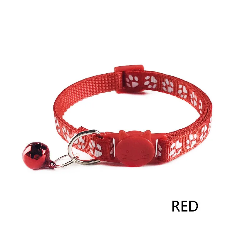 Single Footprint Buckle 1.0 Cat Head Safety Collar Cat Collar Pet Dog