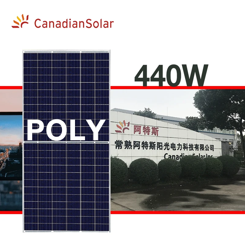 Canadian Solar Panel module 360W 370W 380W 390W 395W 400W 430w 435w 440W poly solar panel price roofing