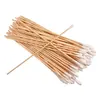 wooden stem big uniform 15cm cotton tip medical cotton applicator