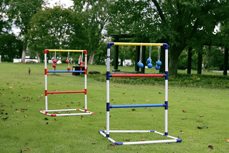 华夫游戏高级塑料双框架家庭 ladedr 投掷游戏与 6 个 bolas 和手提箱