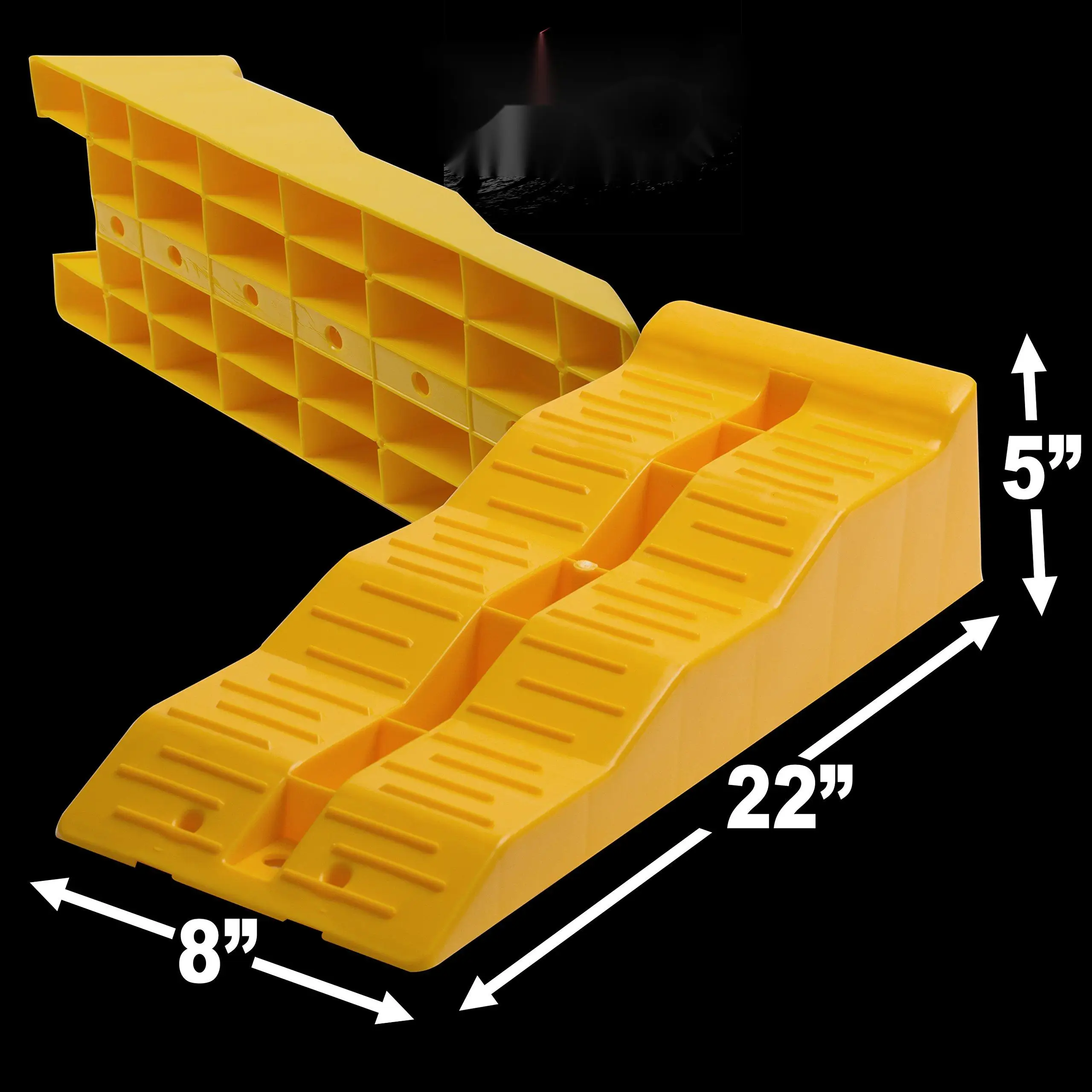 Loading Ramp Chocks RV Leveling Ramps - Camper or Trailer Leveler/Wheel Chocks for ...