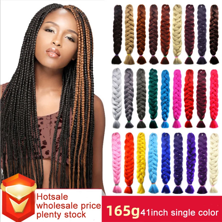 Wholesale 82 Inch 165g Xpression Jumbo Braiding Hair Pre Stretched