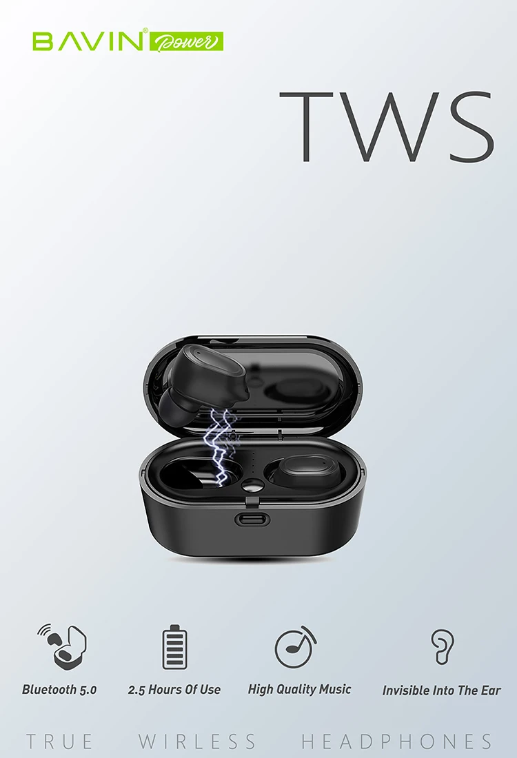 Mini Wireless Earphones Waterproof Bluetooth Earbuds with Built-in Mic for Smart Phones - ANKUX.COM