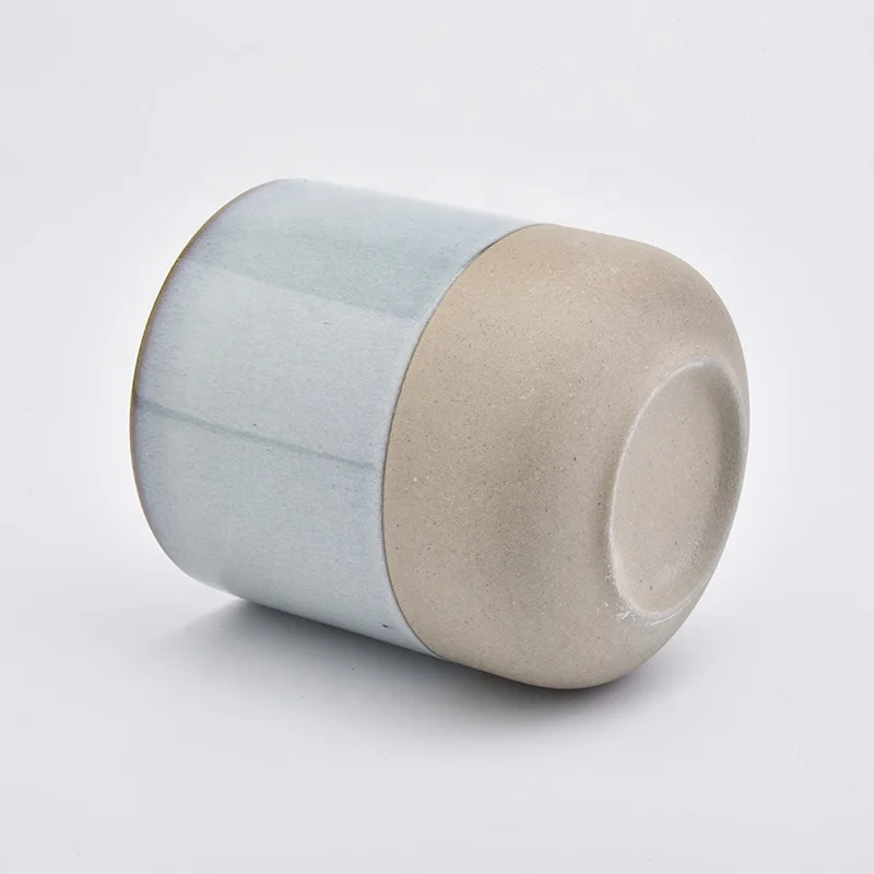 Menorah candle tumbler home decoration ceramic candle jars in bulk