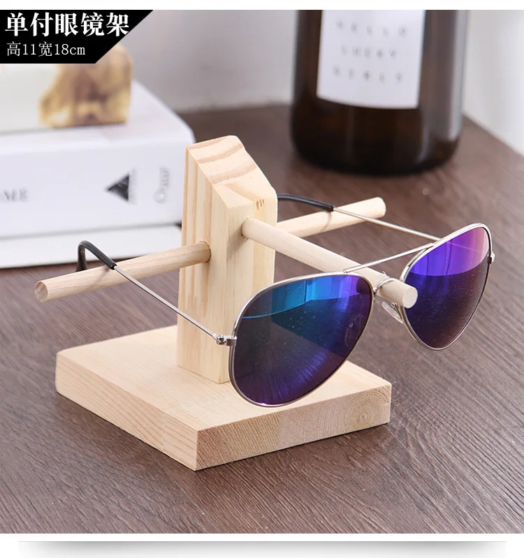 Natural Bamboo Wall Mounted Glasses Display Rack Wholesale Sunglasses Display Stand Wood Buy