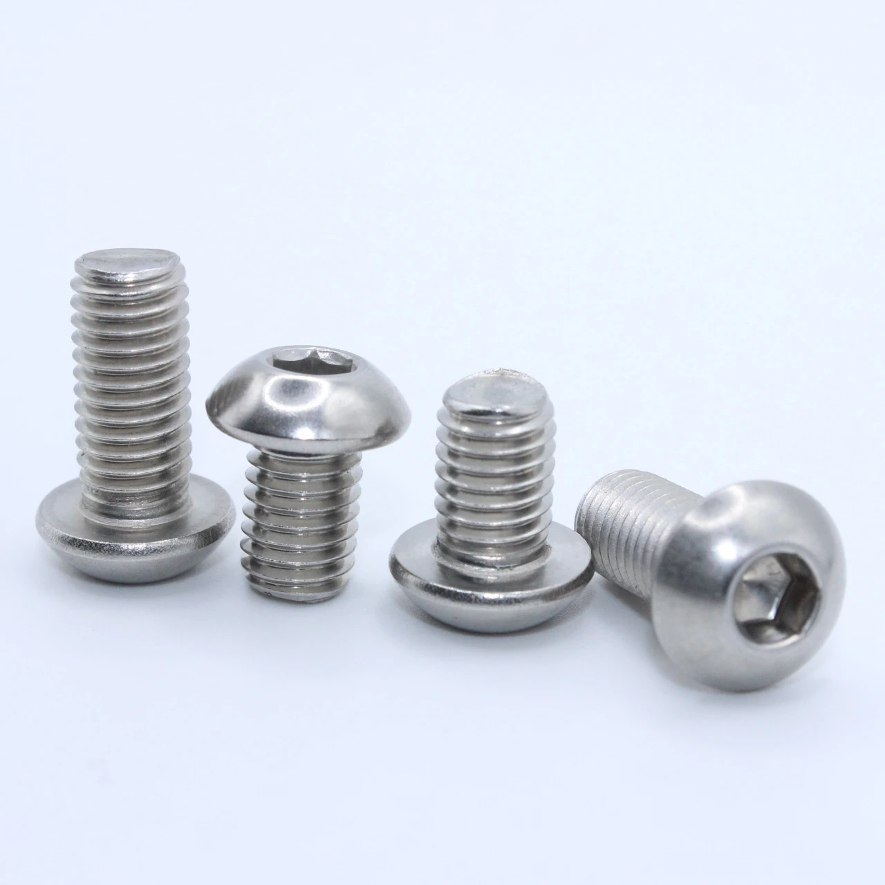 China Manufacture Sus304 Stainless Steel Hex Socket Button Head Machine Screws Hex Pan Head