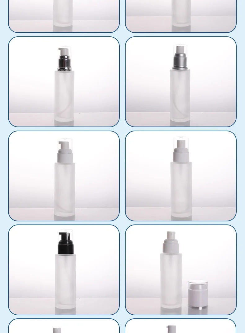 product glass lotion pump bottle luxury 30ml 50ml 60ml 80ml 100ml 120ml empty lotion packaging bottle-5