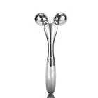 Custom double chin sliming 3D rolling facial massager bar