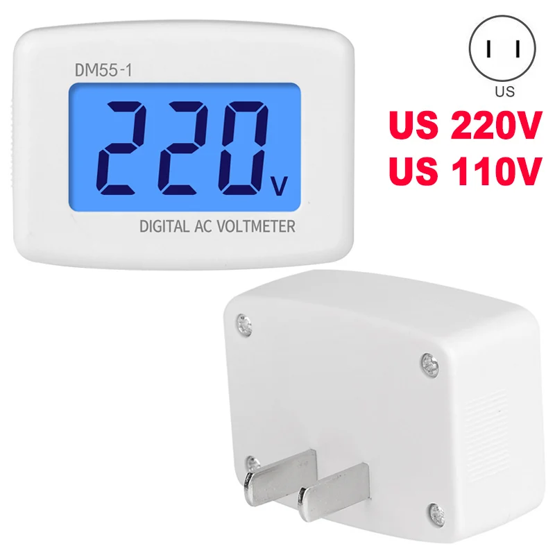 DM 55-1 AC 80-300 V LCD Digital Voltmeter US Plug in Electric Pen Meter M2q5 for sale online 