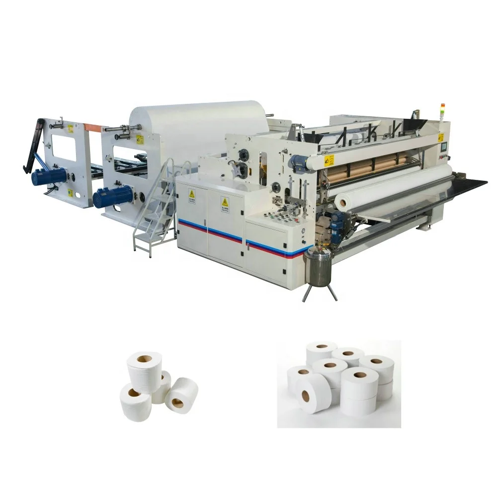 
Maxi Roll and Small Toilet Paper Rewinding Machine 