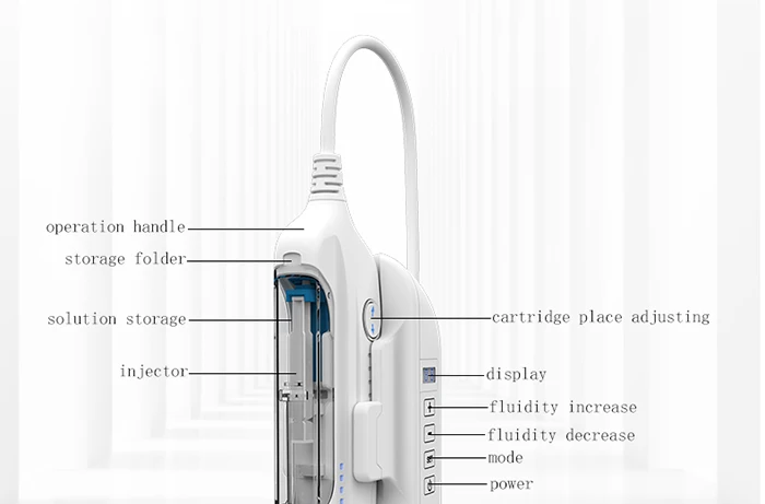 New High Pressure Meso Jet Injector Needless Mesotherapy Injection Gun