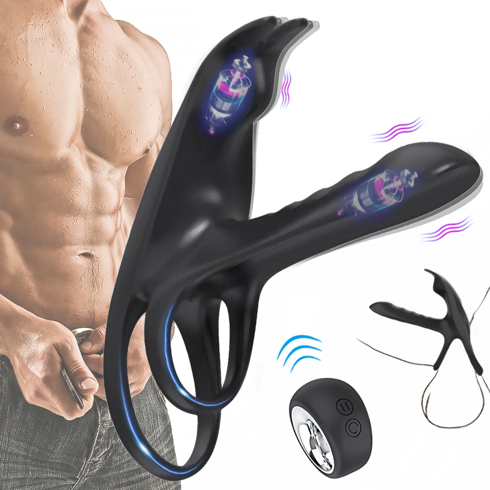 Hot Selling Cock Ring Penis Rings Vibrator Sex Toys for Man Male Delay  Ejaculation with Dual Motors