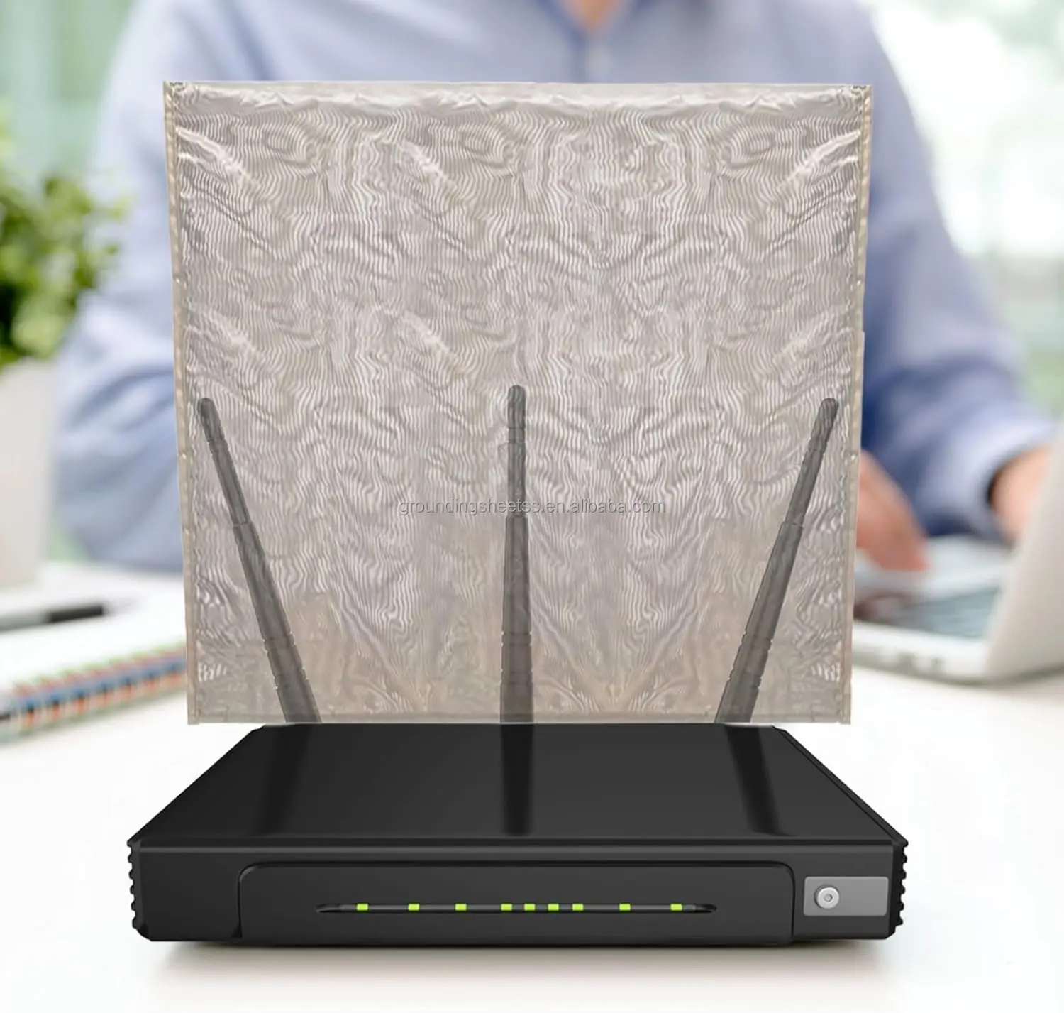 Smart WiFi Router Cover with Guard Shield & EMF Protection Woven Tricot ...