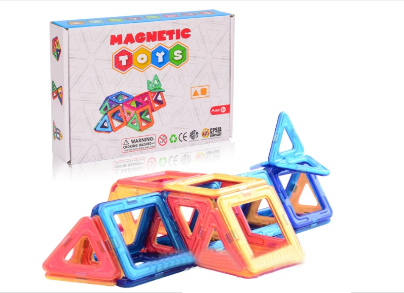 40pcs Kids magnetic building blocks children construction magnetic toy ABS blocks