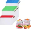 Eco Friendly Polyester White Reusable Mesh Produce Bags with colorful string for fruit and vegetable