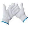 Safty white cotton knit gloves working gloves