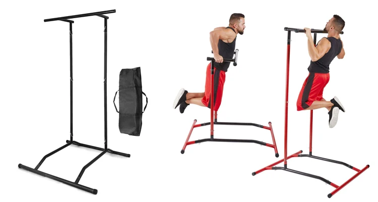 家庭健身房力量塔浸拉/下巴向上酒吧膝盖/腿部健身锻炼站