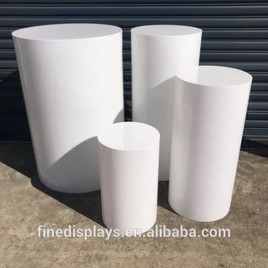 Party Event White Acrylic Cylinder Display Stands - Buy Acrylic
