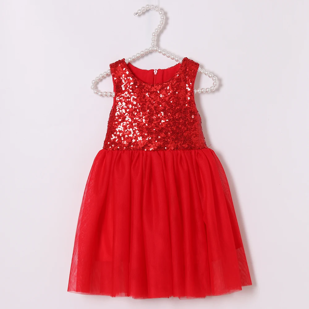 Little Girls Sequin Tutu Dress Party Toddlers Princess Ball Gown ...