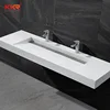 KKR solid surface rectangular wall hung basin wall mounted bathroom sink