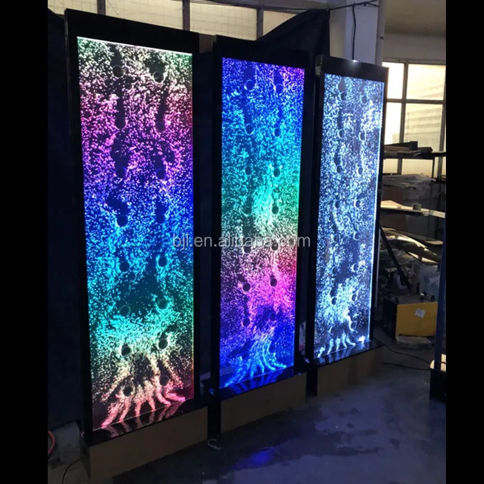 Decorative LED Bubble Wall Partition - Changeable Water Feature for ...