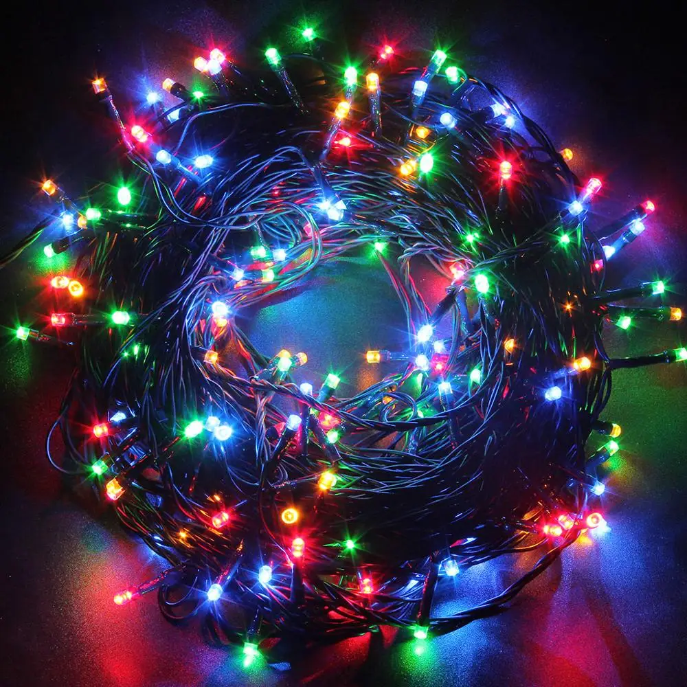 factory price outdoor string lamp smart pixel rgb light ws2812 christmas lights bulk bullet shape christmas lights