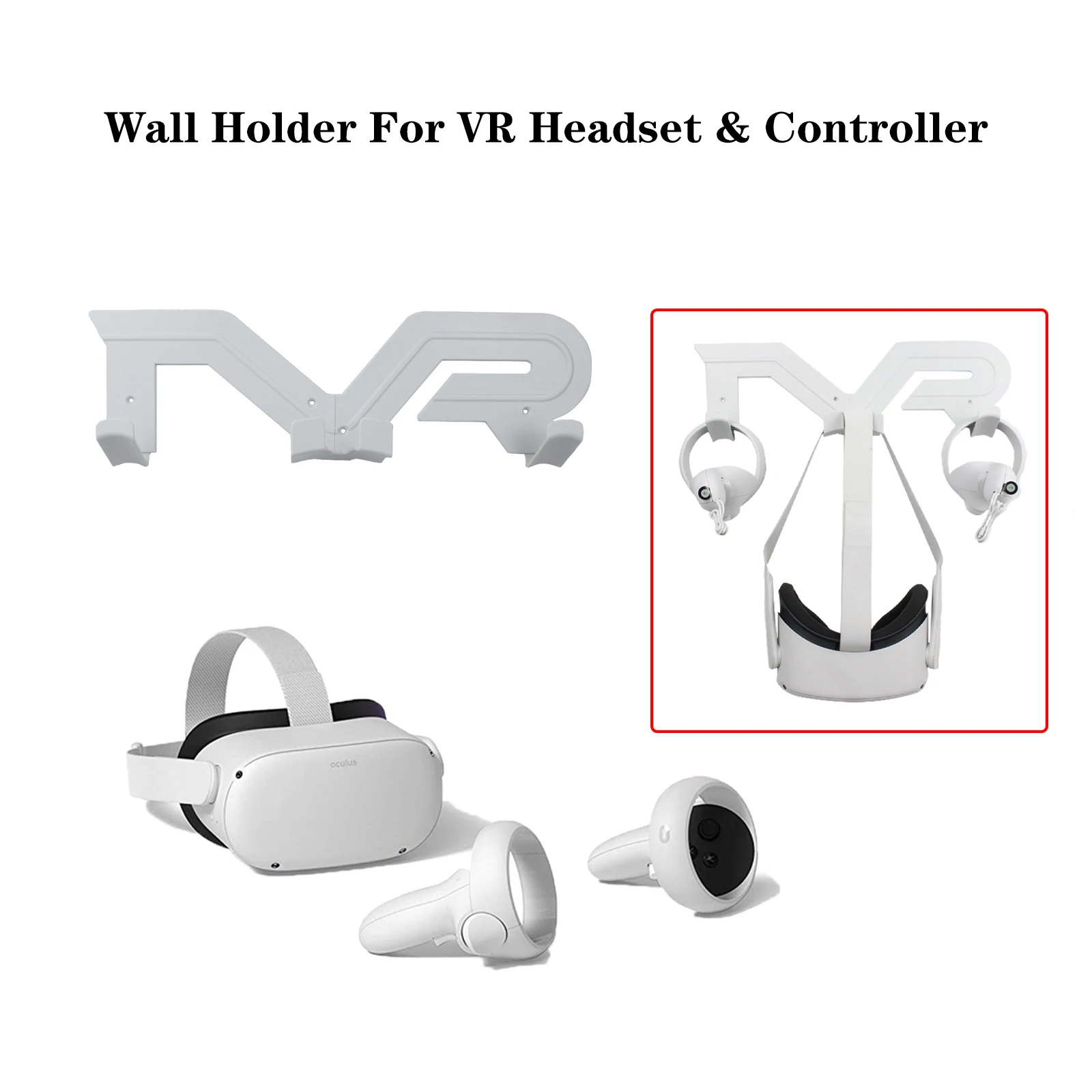Wall Mount Bracket Portable Vr Glasses Headset Holder For Oculus Quest