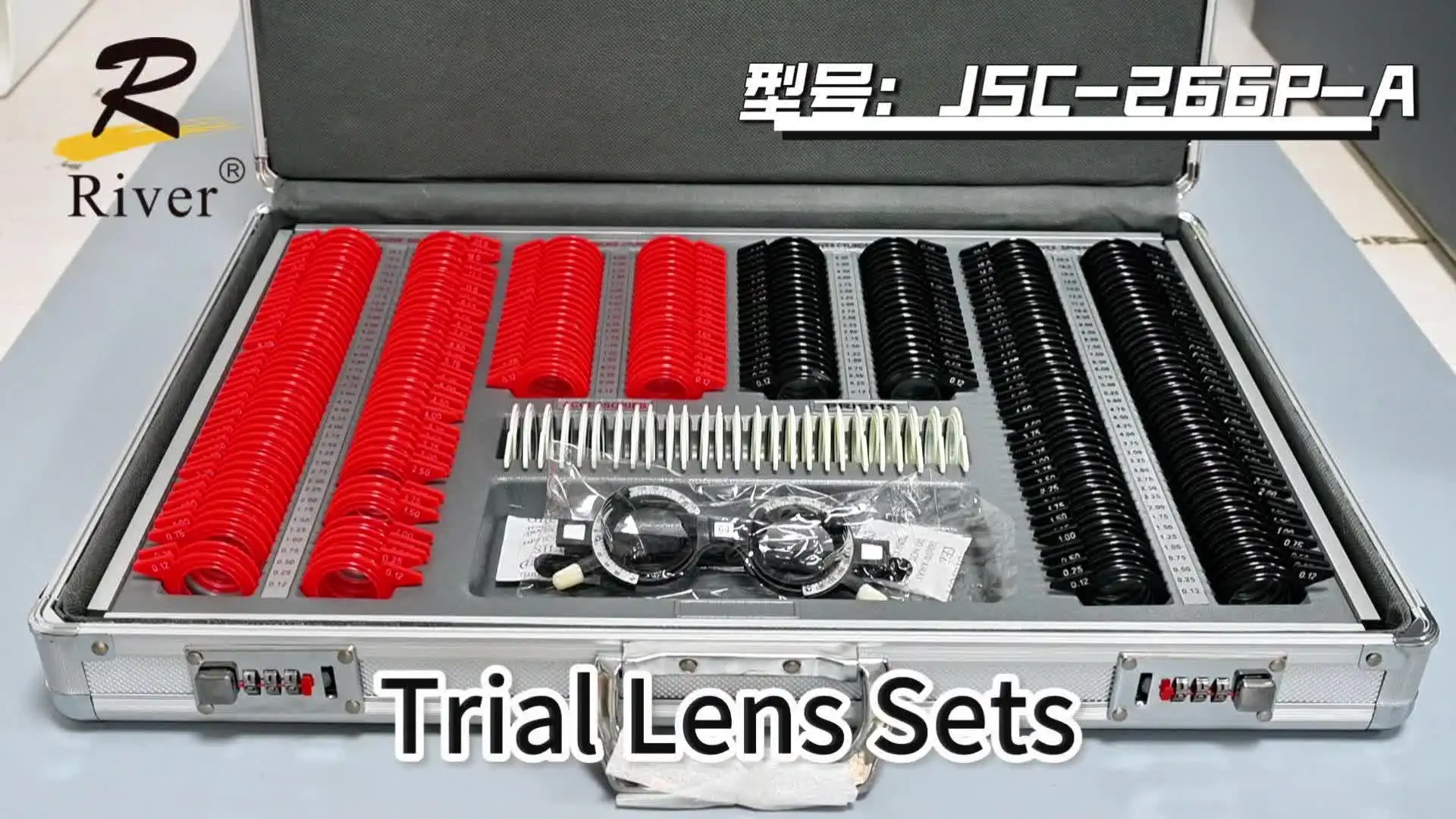 JSC-266-X Optical Trial Lens Set - 266pcs Complete Plastic