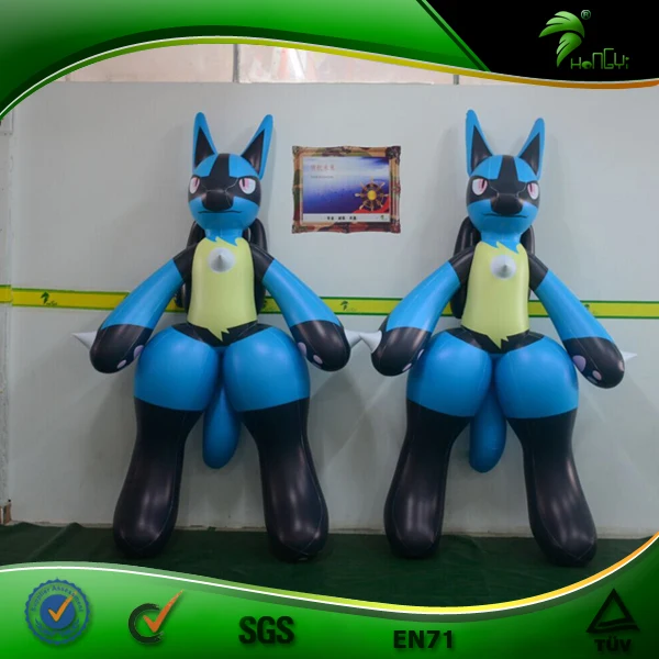 Pokemon Inflatable Air Character Inflatable Lucario Custom Anime Doll