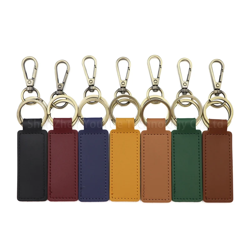 Vintage Leather Key Chains - Durable PU Leather Key Rings