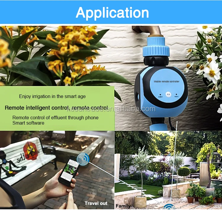 Ac Power Phone Remote Controller,Wifi Irrigation System Water Timer For