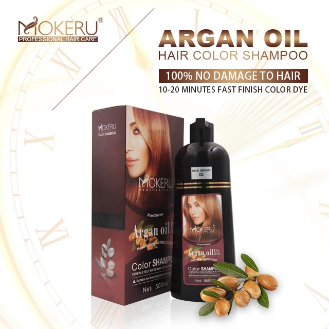 Mokeru 500ml Coconut Nut Oil Essence Hair Color Dye Shampoo Change Hair