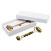 2019 Exclusive Elegant Jade Roller Green and Yellow Natural Facial Roller for Anti Aging