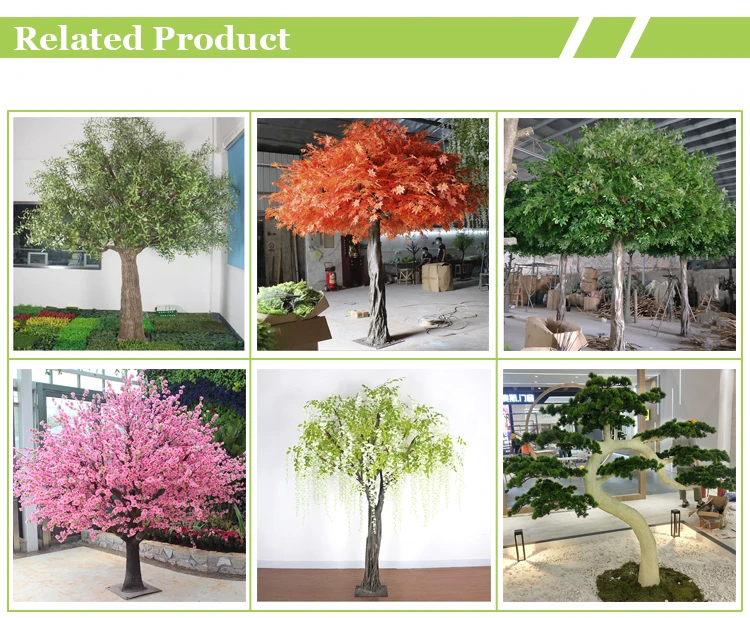 Large Fake Modeling Tree Outdoor Decorative Artificial Maple Tree With