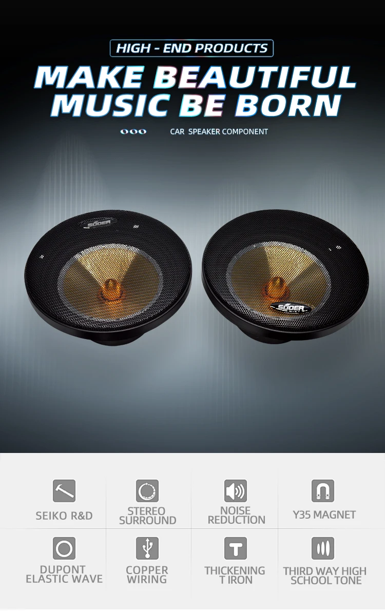 Suoer Hot Sale Woofer Subwoofer Speaker Components Car Audio Woofer Car