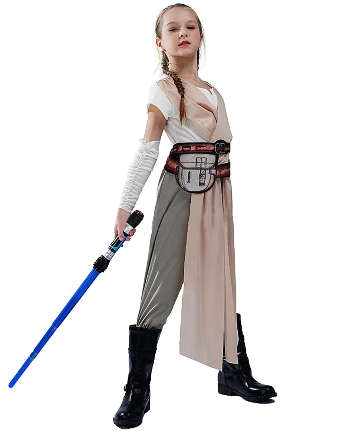 
2020 Hot wholesale Star-wars Character Christmas Cosplay Costume Halloween Child Movie Force Awakens The Rise Of Skywalker Rey 