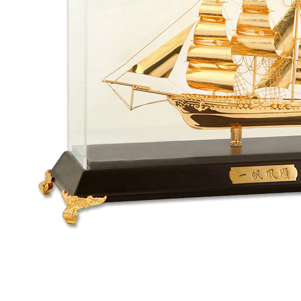 New Design Custom Handcraft Metal Model Ship With Luxury Gift Box