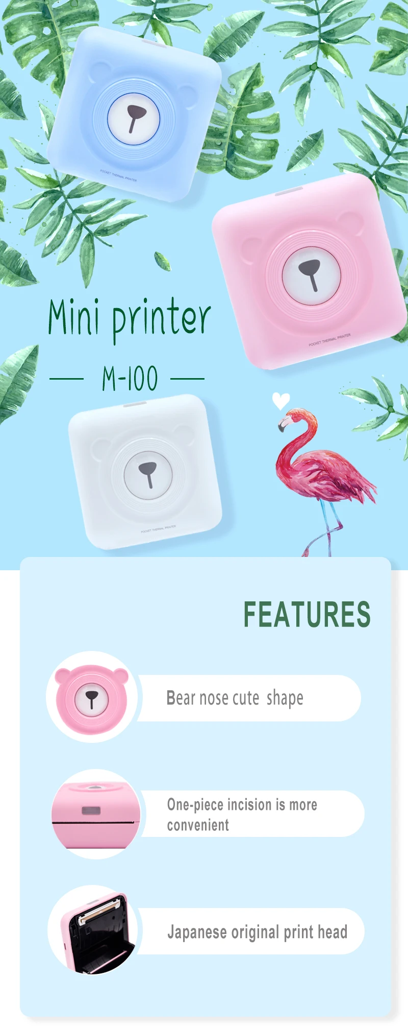 mini portable printer with android system