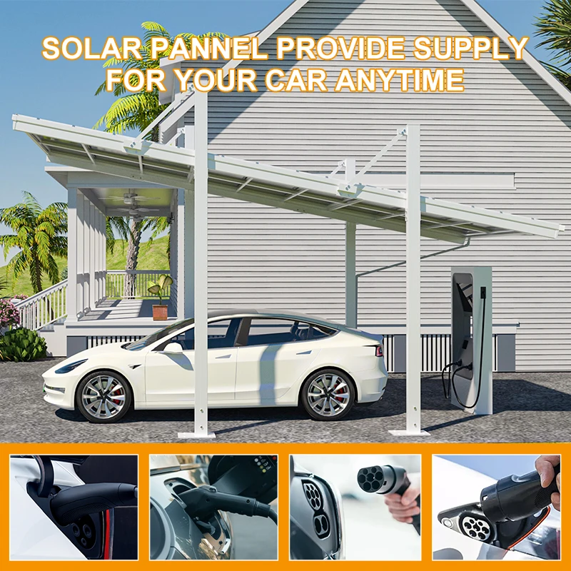 Competitive Price Solar Panel Carport Roof Solar Mounting System ...