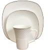 Gold rim porcelain dinner set 3 pcs